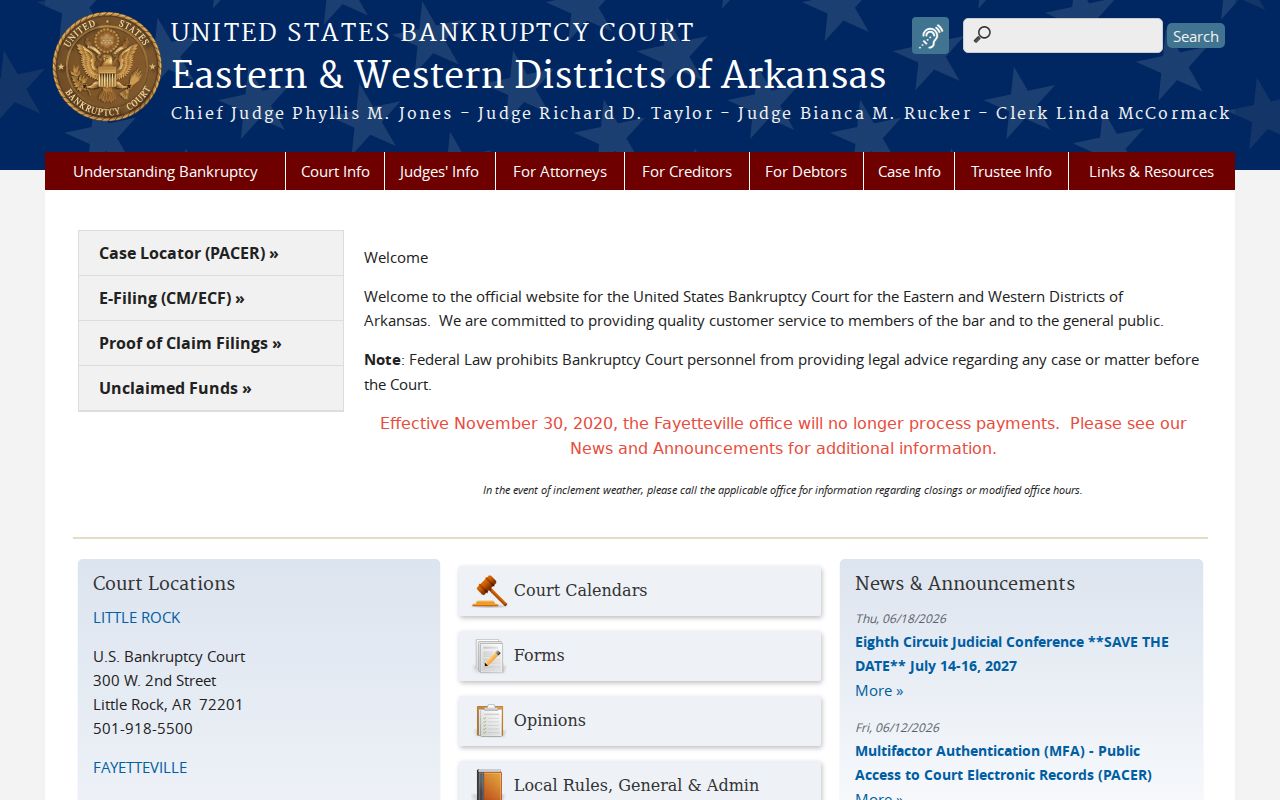 Marshall court docket federal bankruptcy court access page