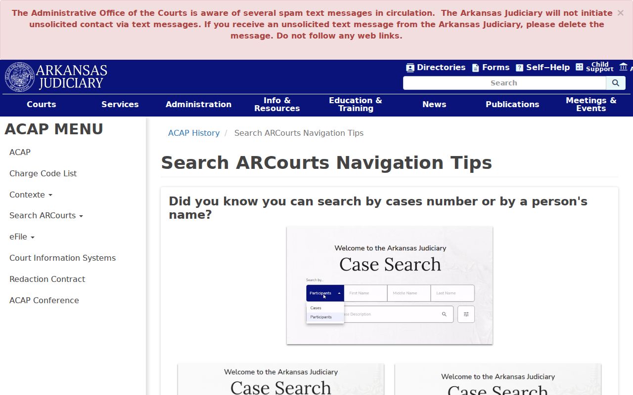 Searcy County court docket advanced search guidance