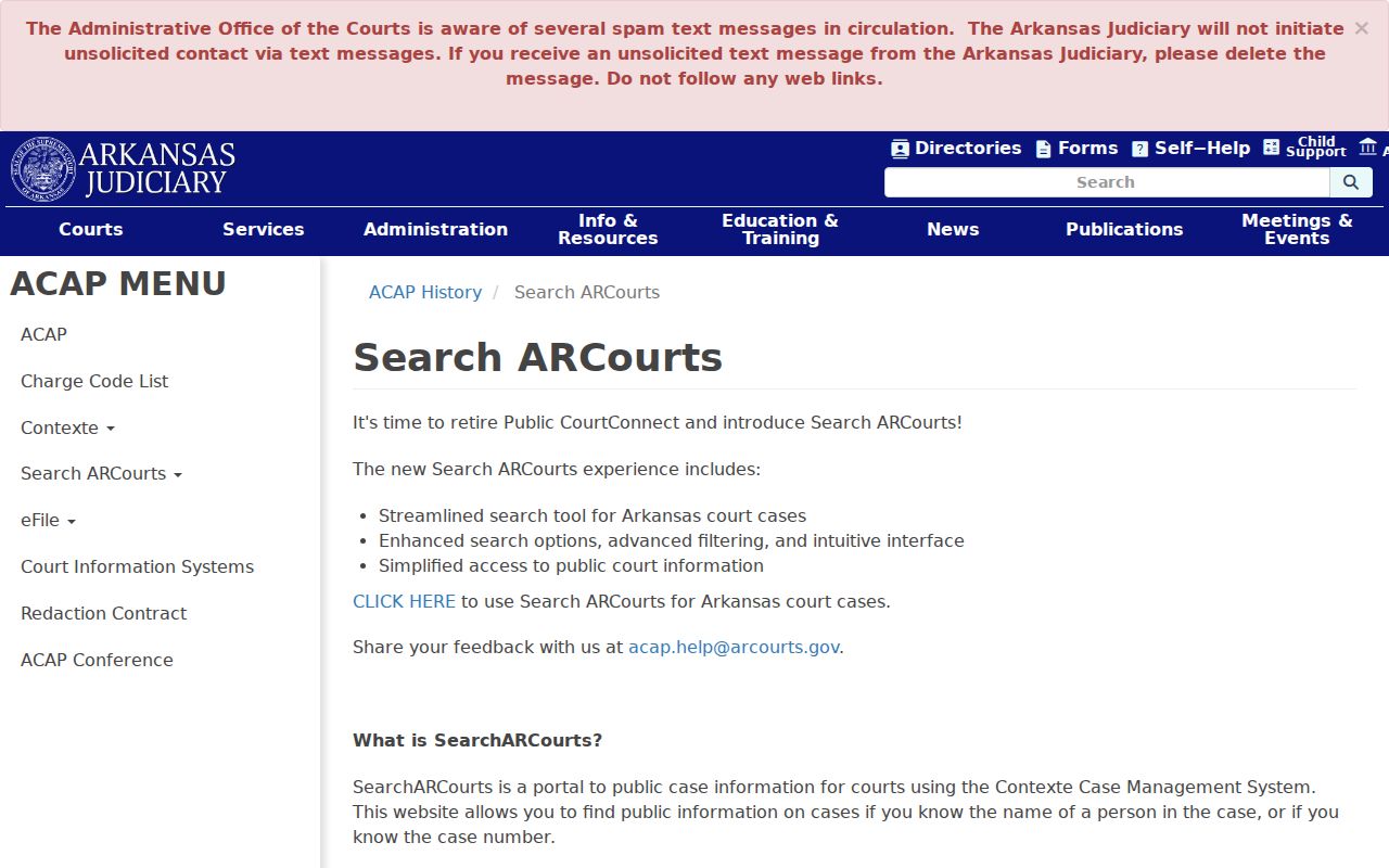 Searcy County court docket Search ARCourts coverage information